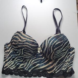 34A Zebra Print Balconette